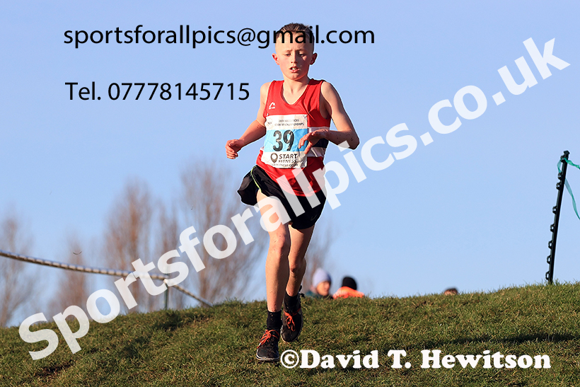 Boys under-13s 2024 NECAA Cross Country Champs., Temple Park, South Shields. Photo: David T. Hewitson/Sports for All Pics